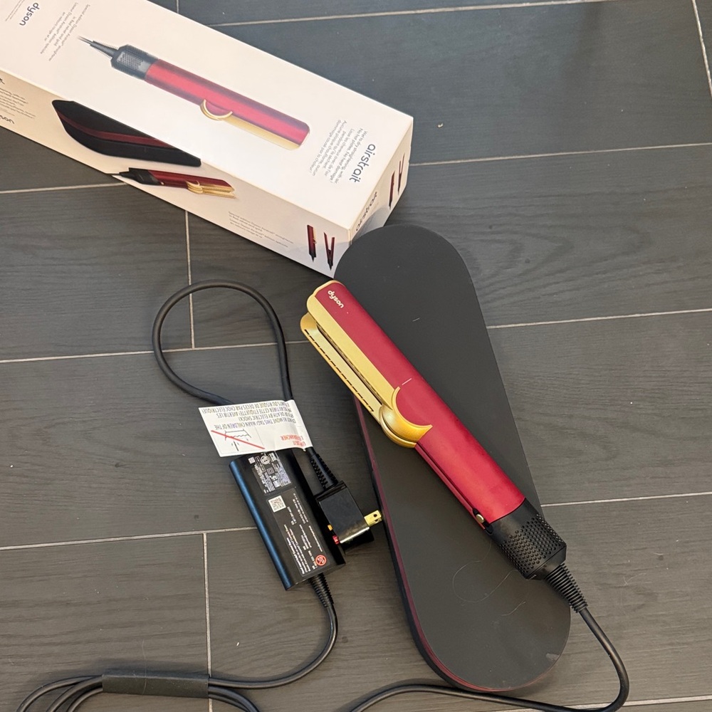 Dyson Red and Gold Women Hair Straightener